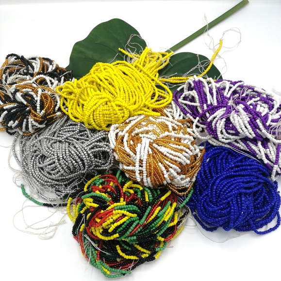 "Lavish" Adjustable African Waist Beads Style #01 - Picture 4 of 5